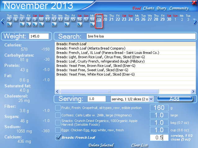 Screenshot for Diets In Details 2.0.0.178